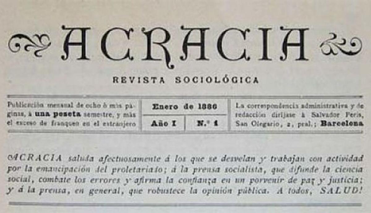 Acracia, Revista Sociológica
