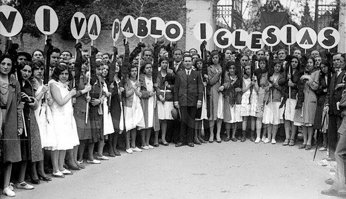La manifestación en honor de Pablo Iglesias el 19 de abril de 1931